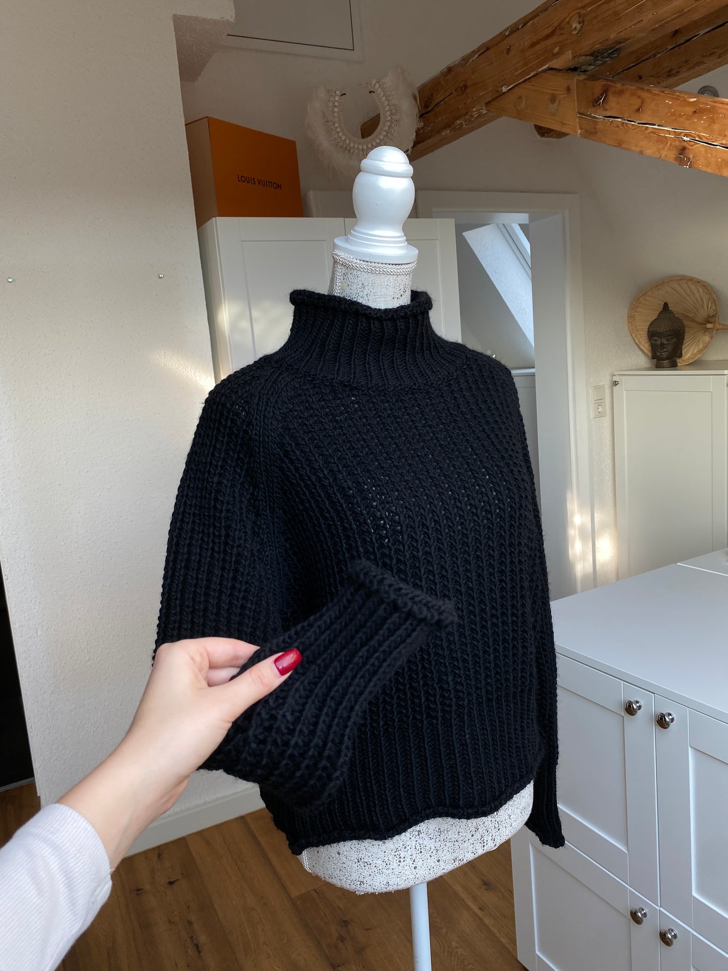 Bella Strickpullover - Schwarz