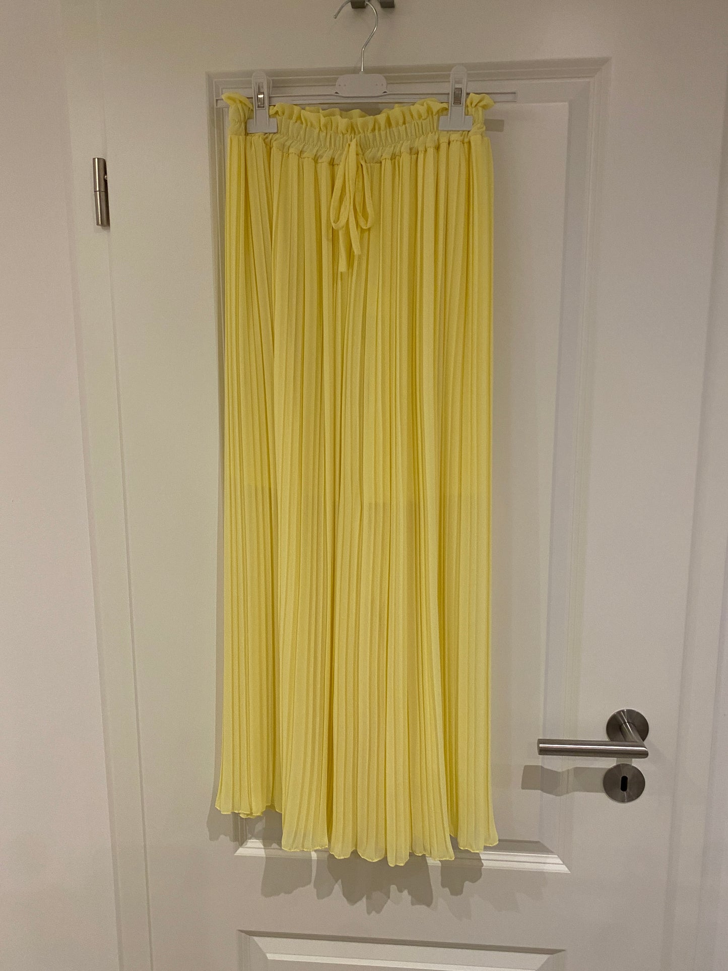 Plissee Hose petite gelb