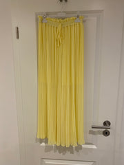 Plissee Hose petite gelb