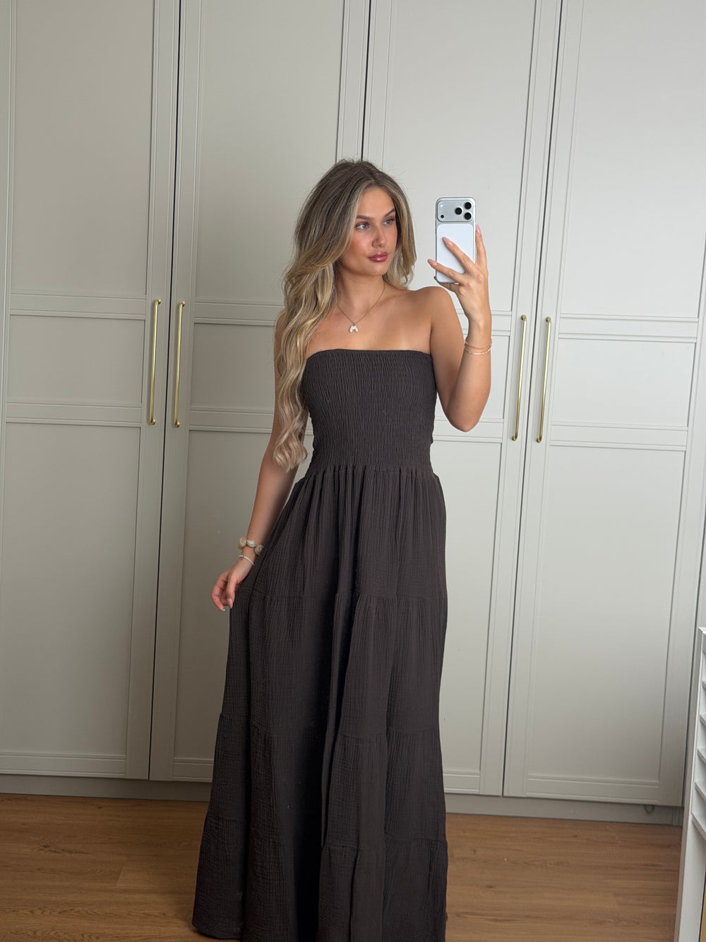 Musselin maxi dress