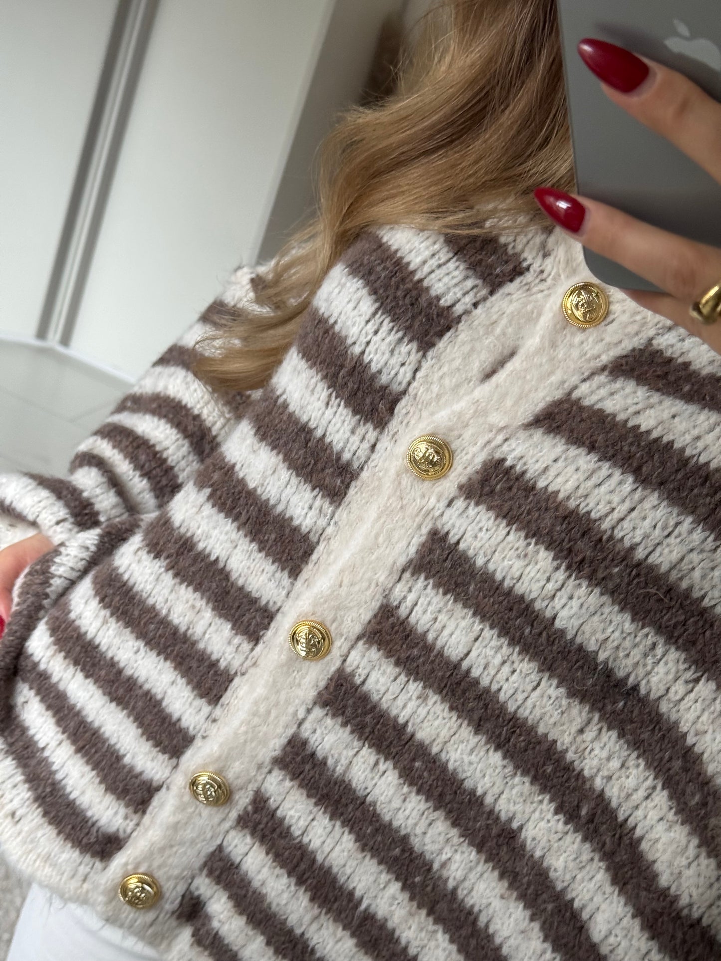 Cozy Stripe Cardigan