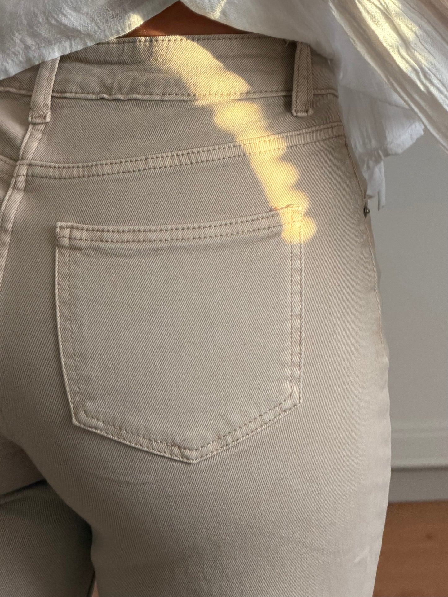 Straight leg Jeans Beige