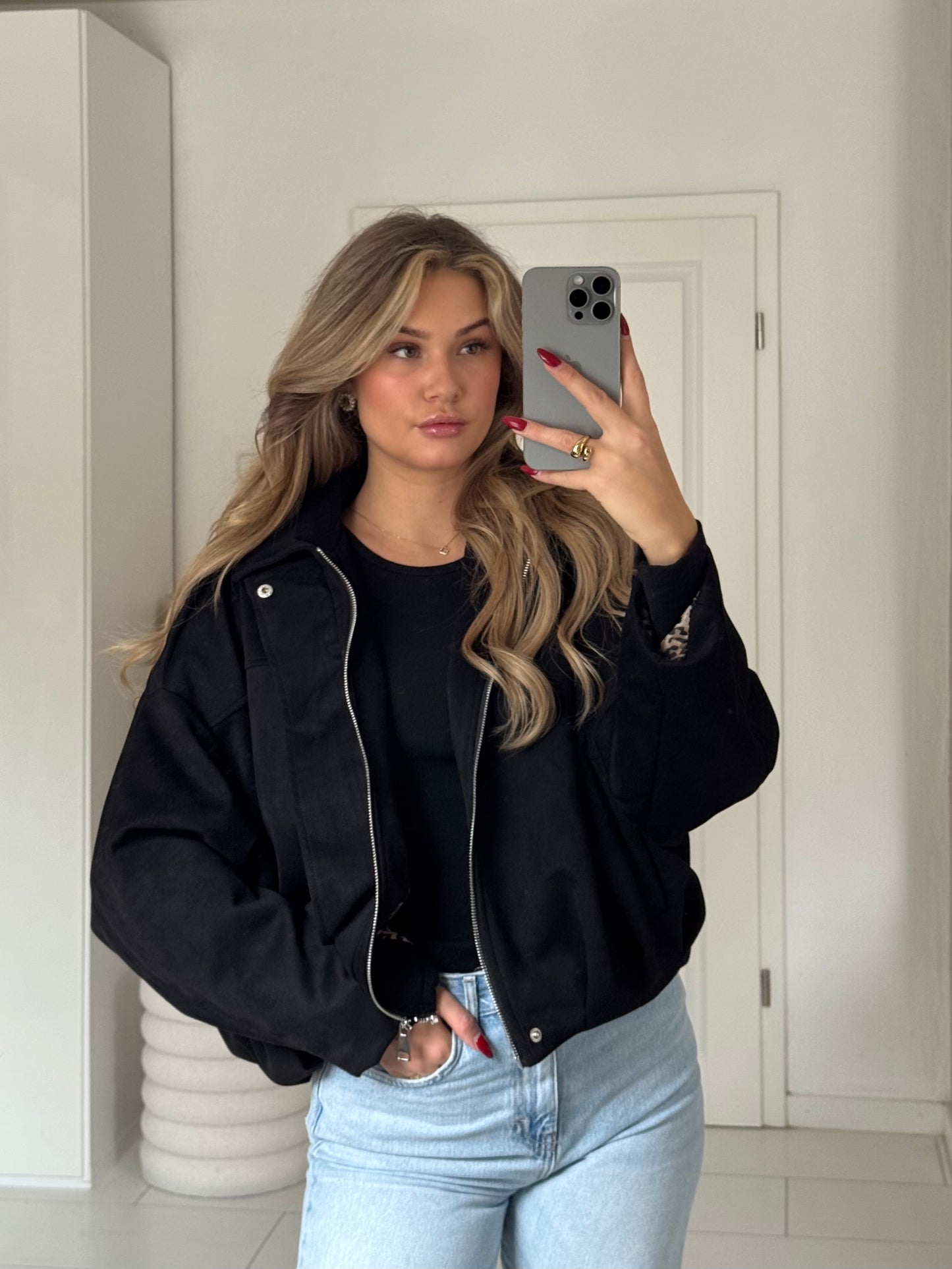 Wildlederoptik Jacke