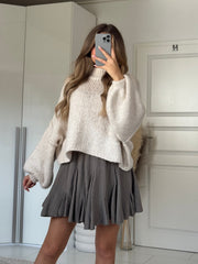 Musselin Hosenrock - Greige