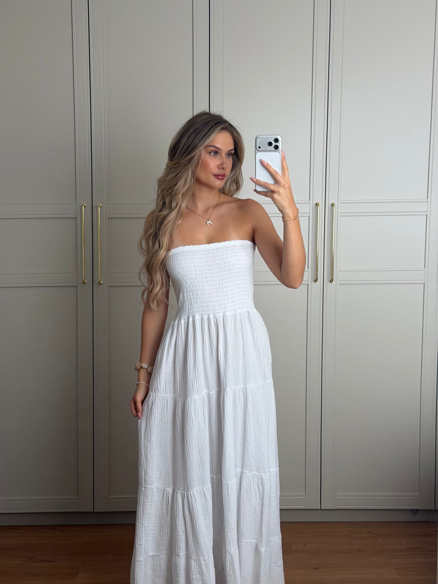 Musselin maxi dress