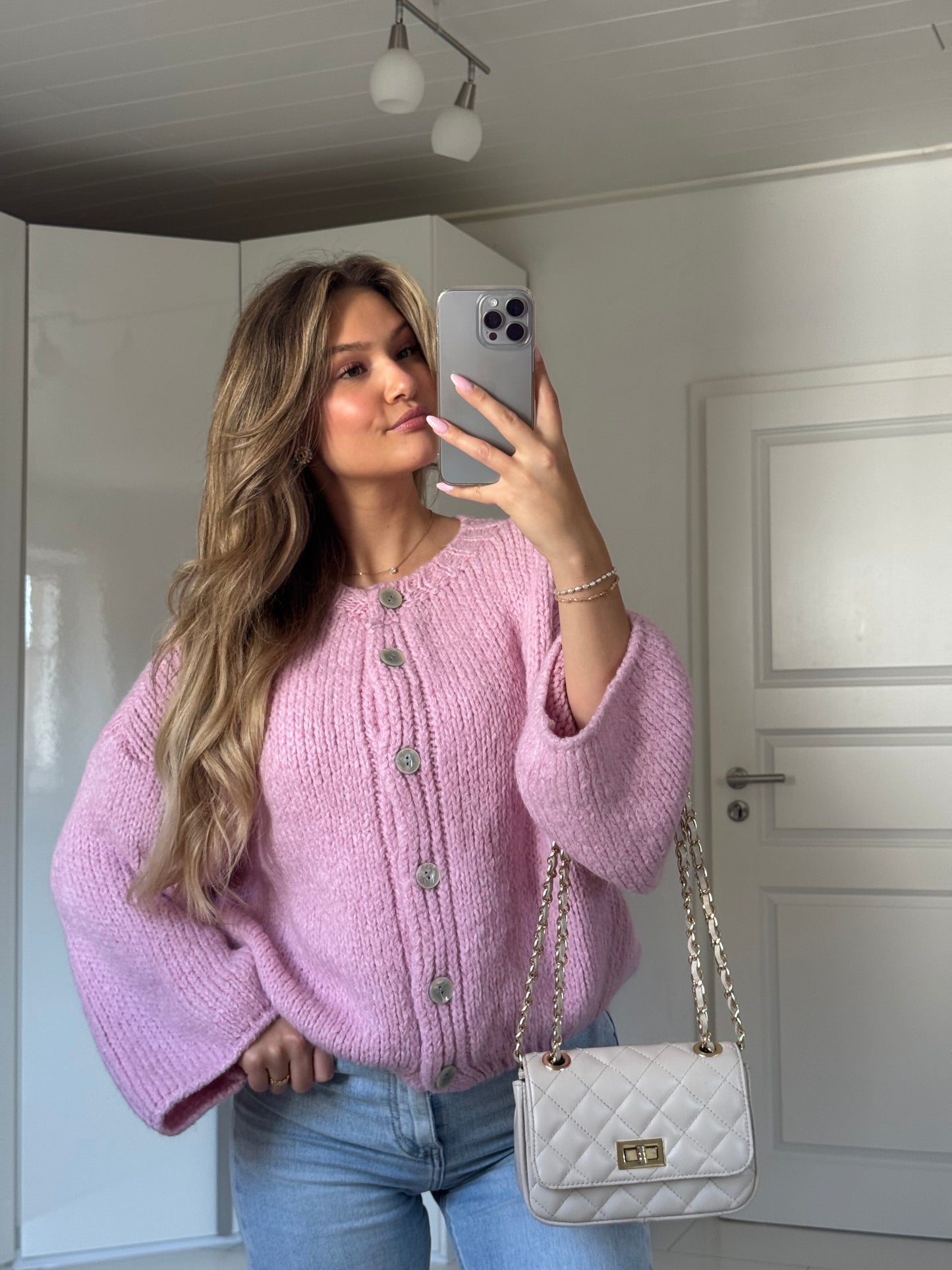 Cozy Everyday Cardigan - Rosa