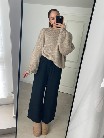 Maxine Strickpullover - taupe