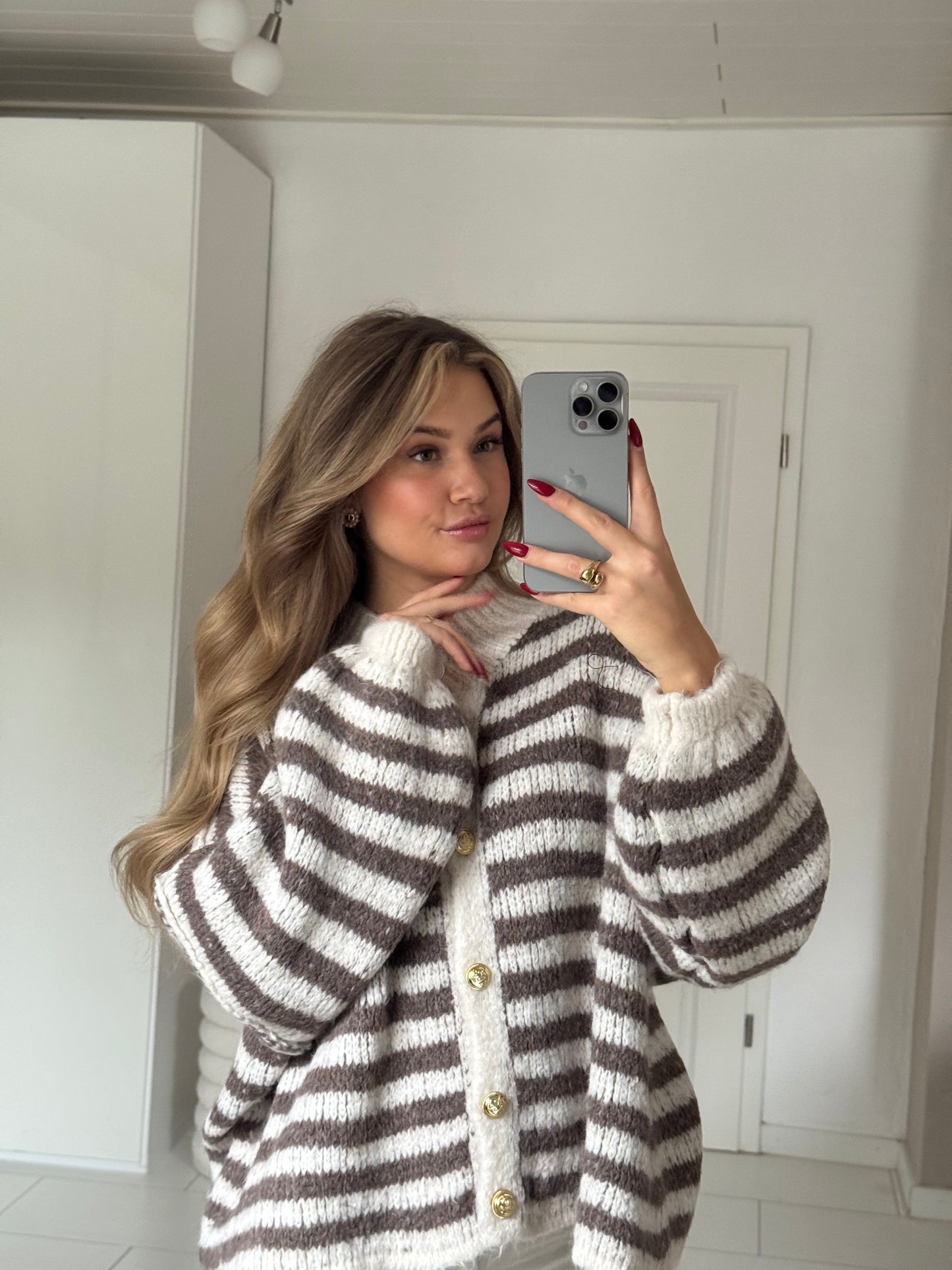 Cozy Stripe Cardigan