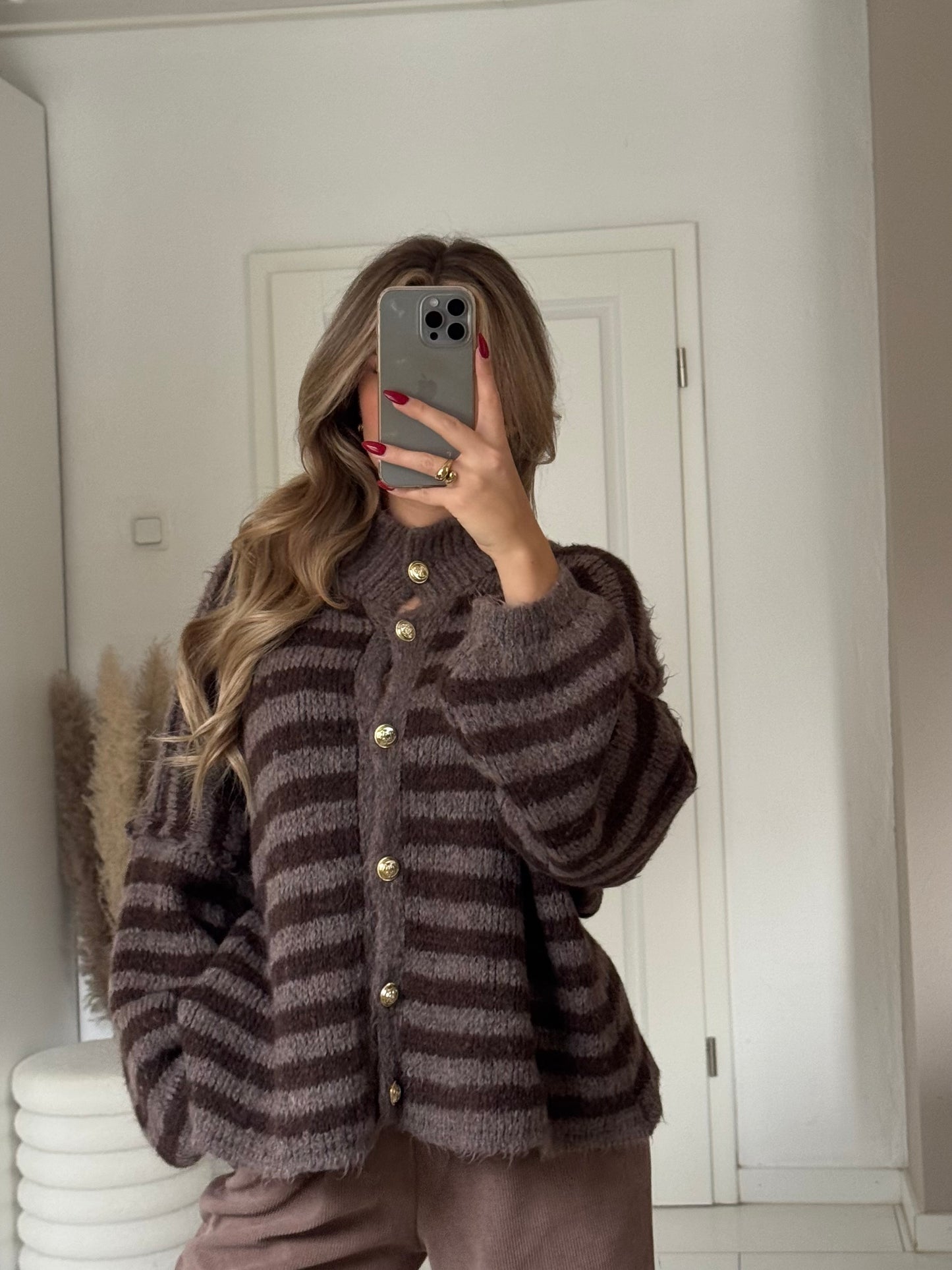 Cozy Stripe Cardigan