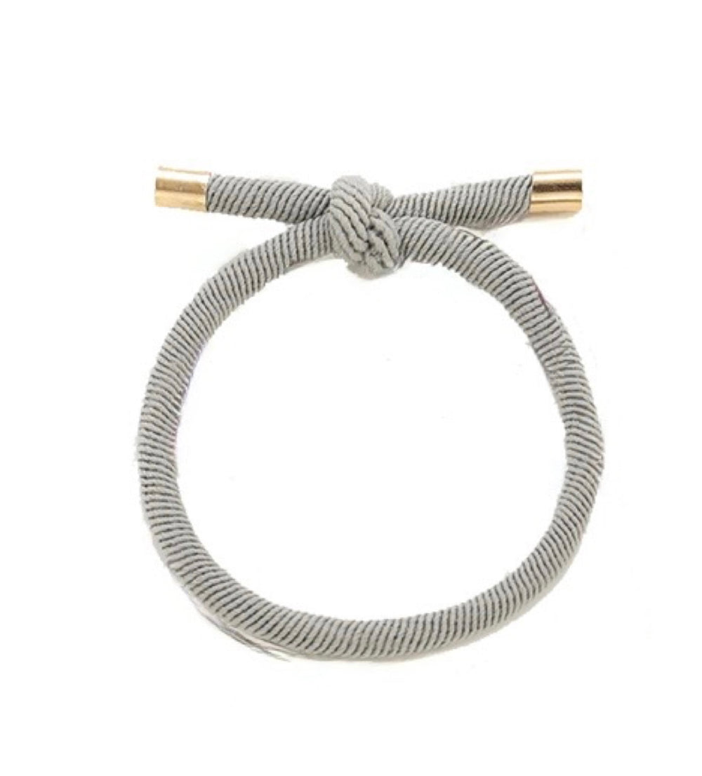 Haargummi Armband grau