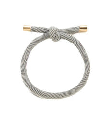 Haargummi Armband grau