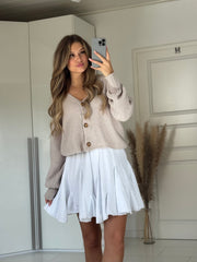 Musselin Hosenrock - Weiß