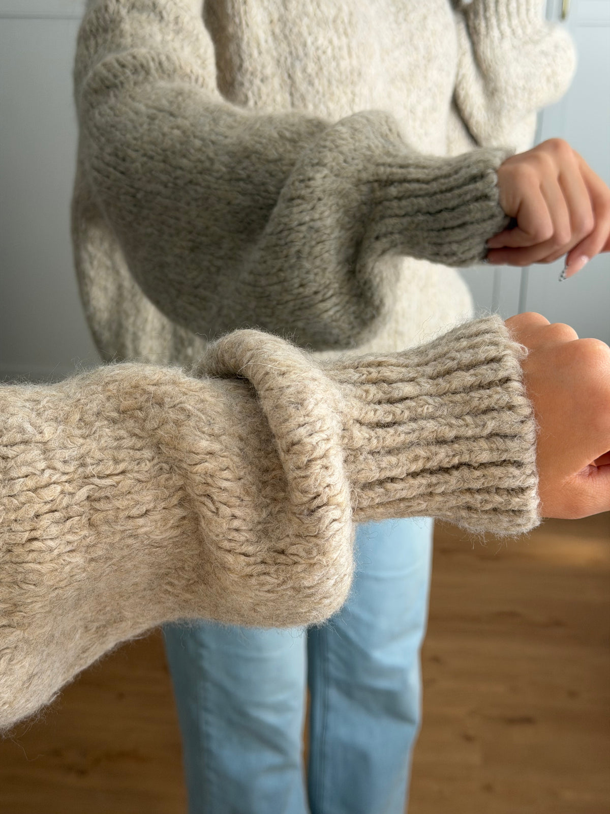 Maxine Strickpullover - taupe
