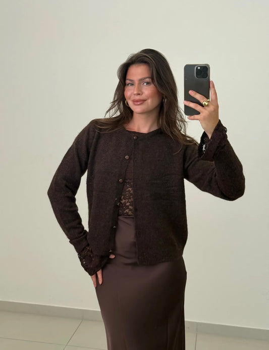 Classy Cardigan - Schoko