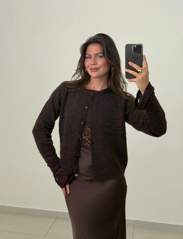 Classy Cardigan - Schoko