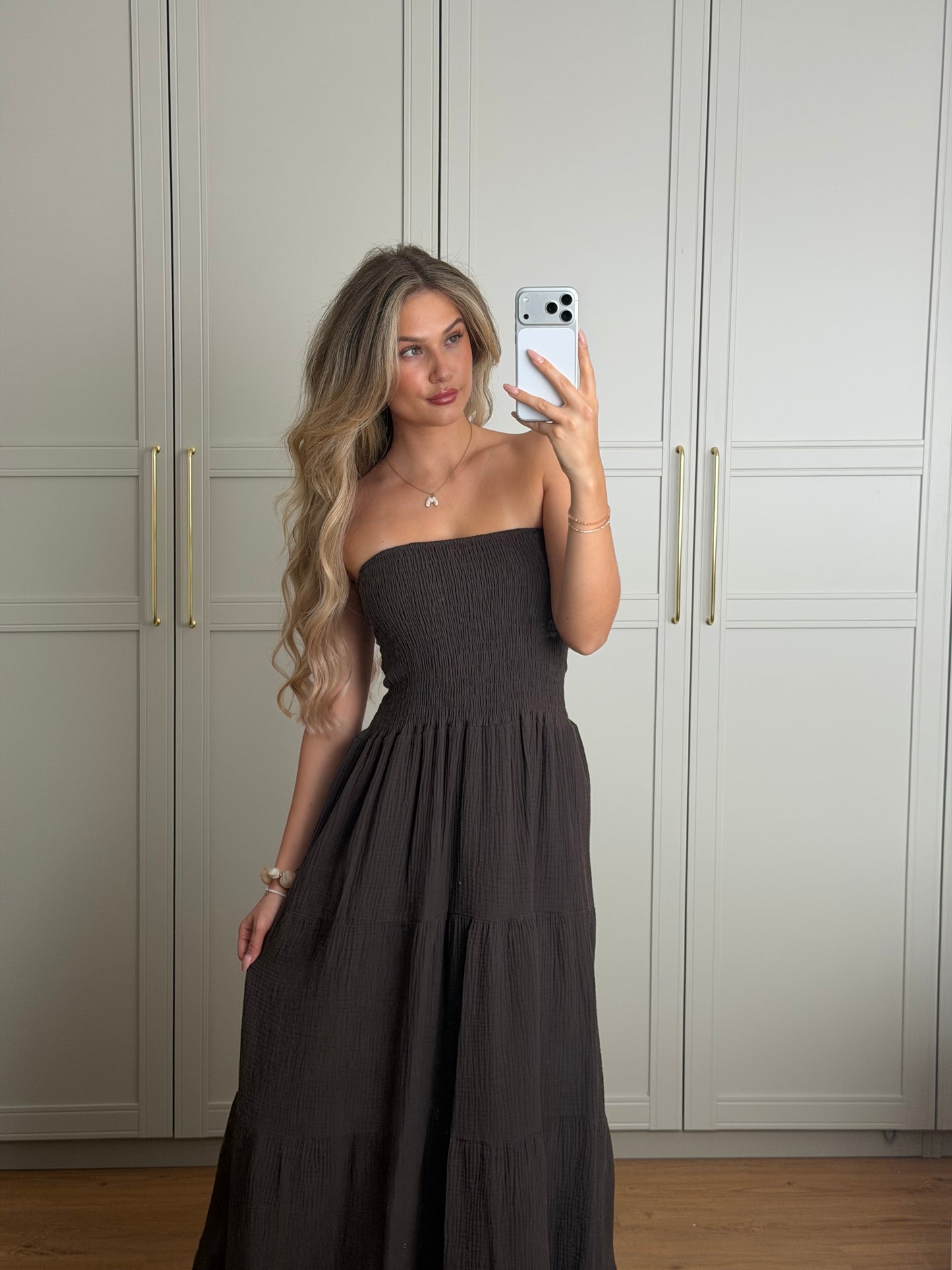 Musselin maxi dress