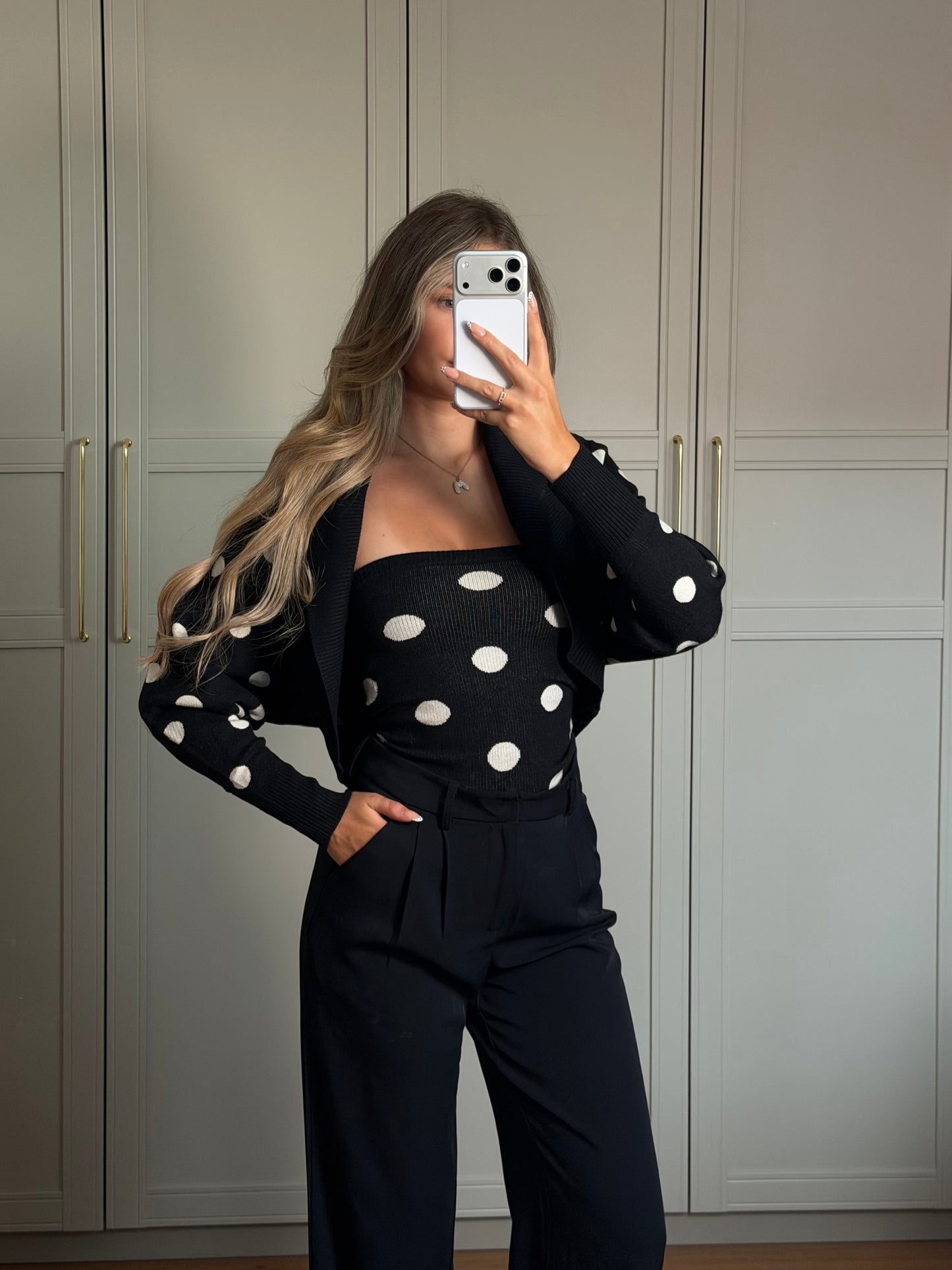 Punkte Bandeau + Bolero
