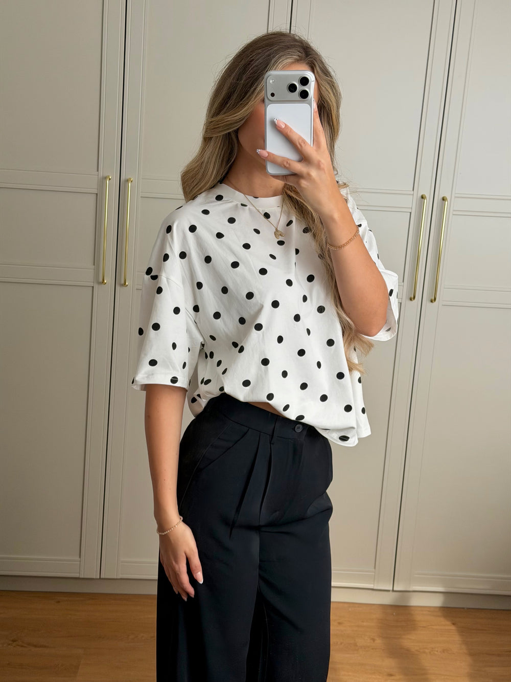 Punkte Oversized Shirt