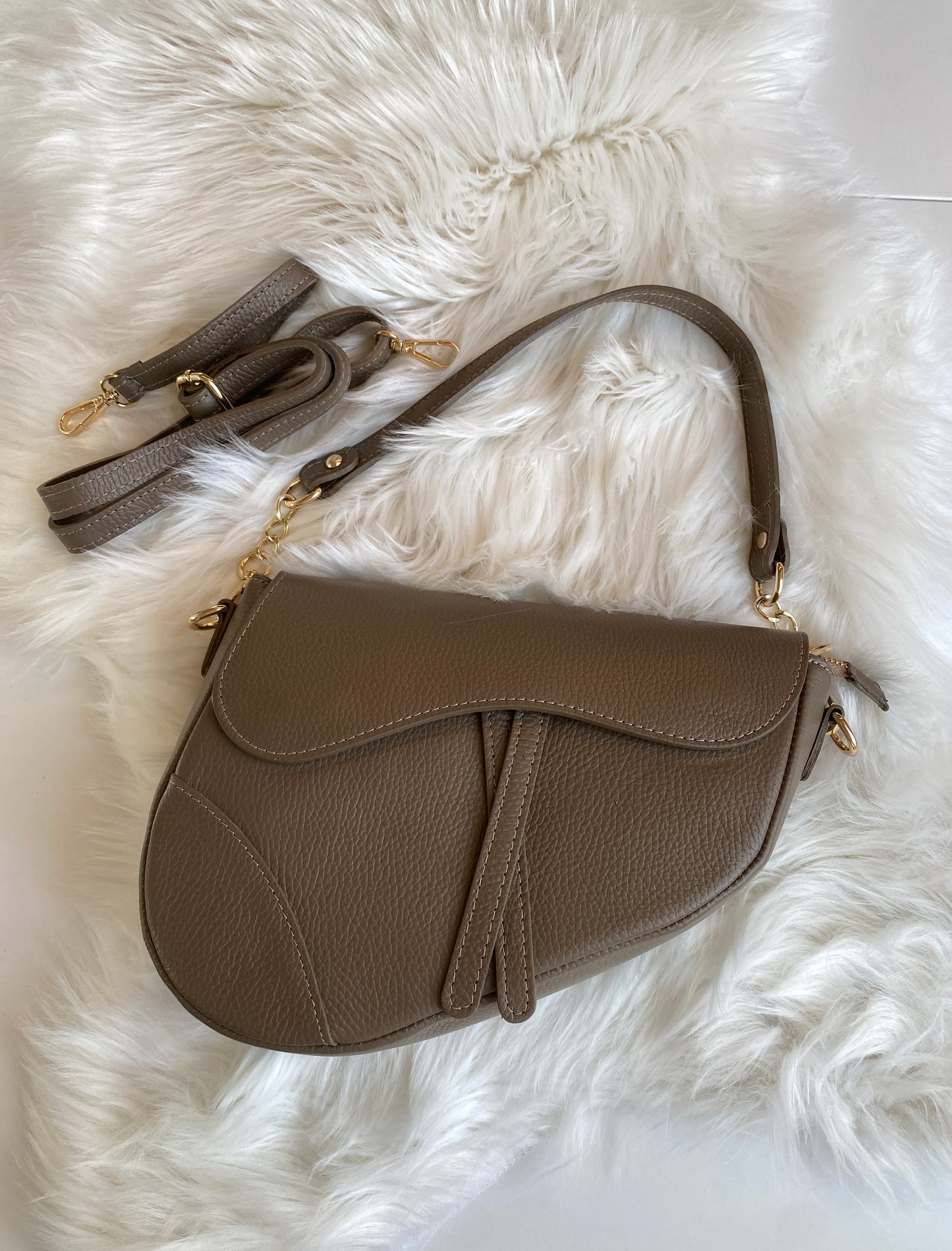 Saddle bag big - mocha