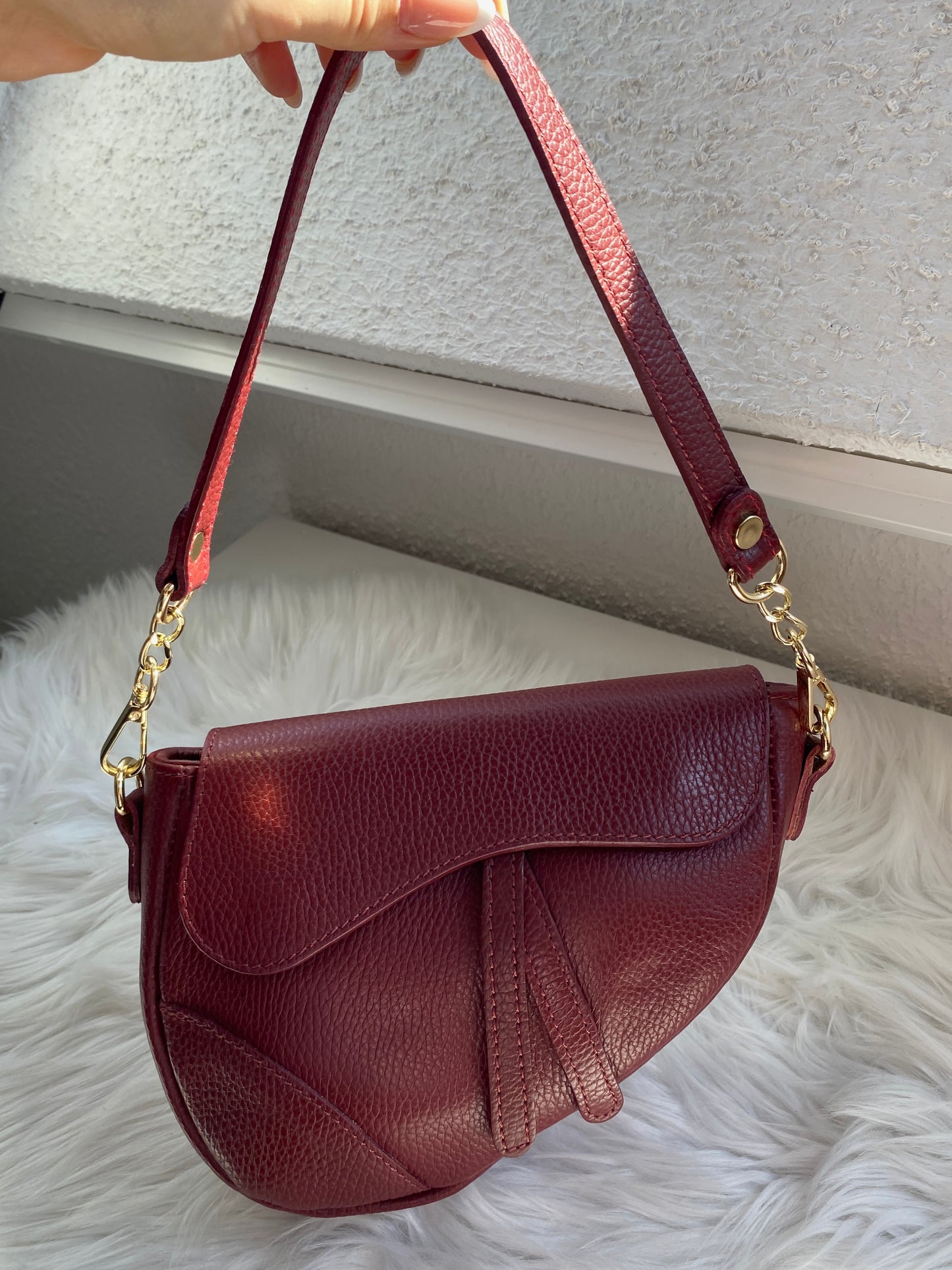 Saddle Bag mini - Burgundy