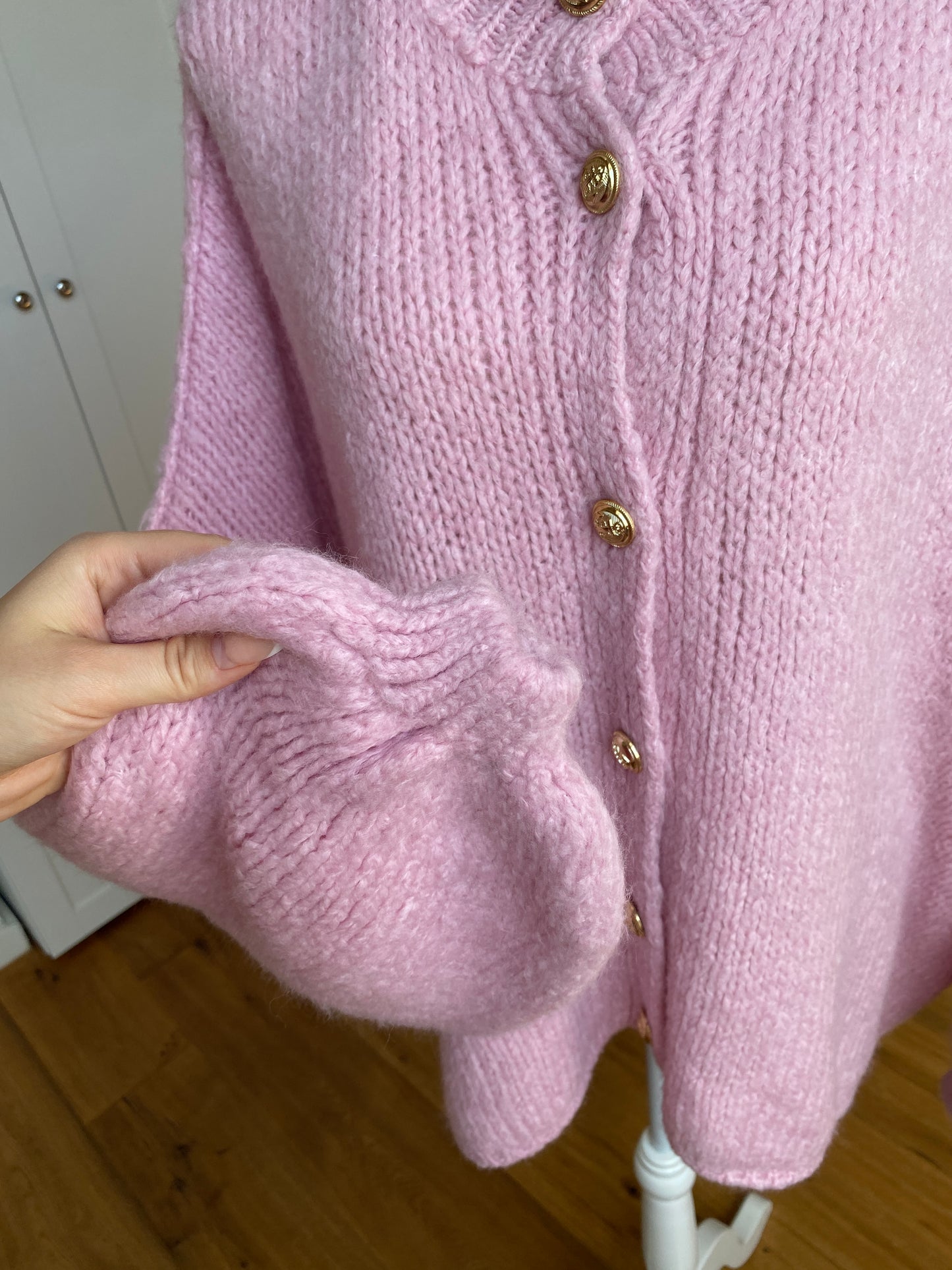 Cozy Strickjacke - Rosa