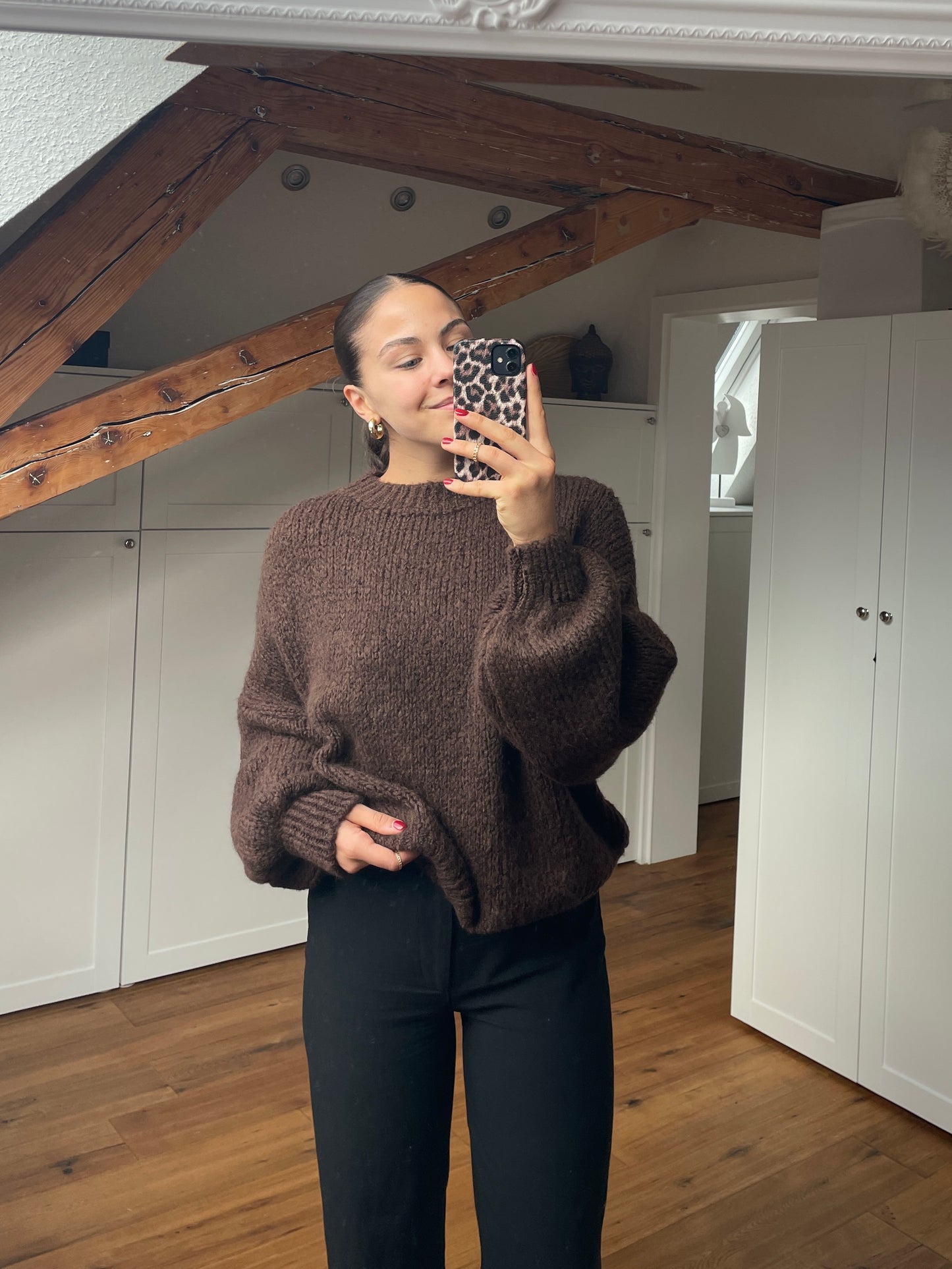 Maxine Strickpullover - Schoko