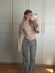 Flared Langarmshirt