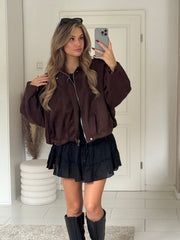 Wildlederoptik Jacke