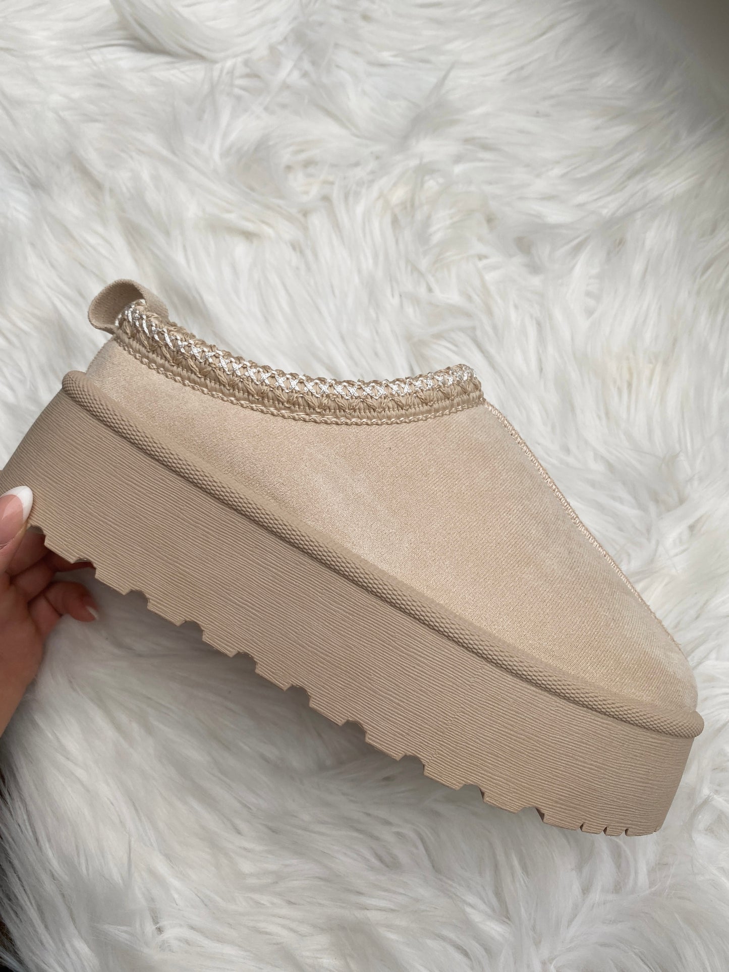 Slipper Boots - Creme