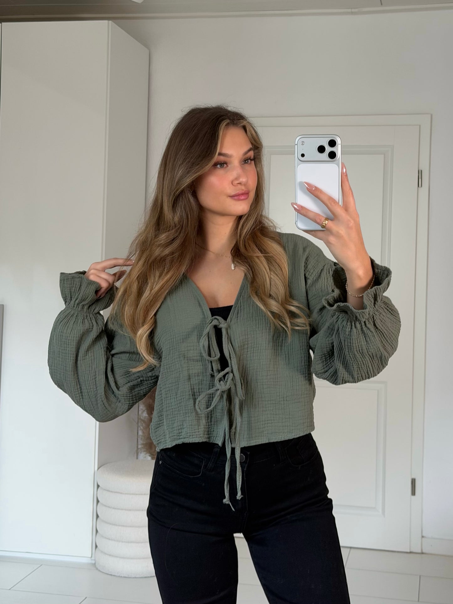 Musselin Schleifi Bluse