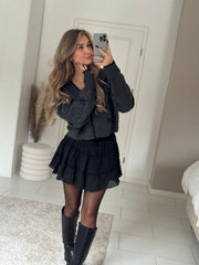 Sweet Bows Cardigan - dark grey