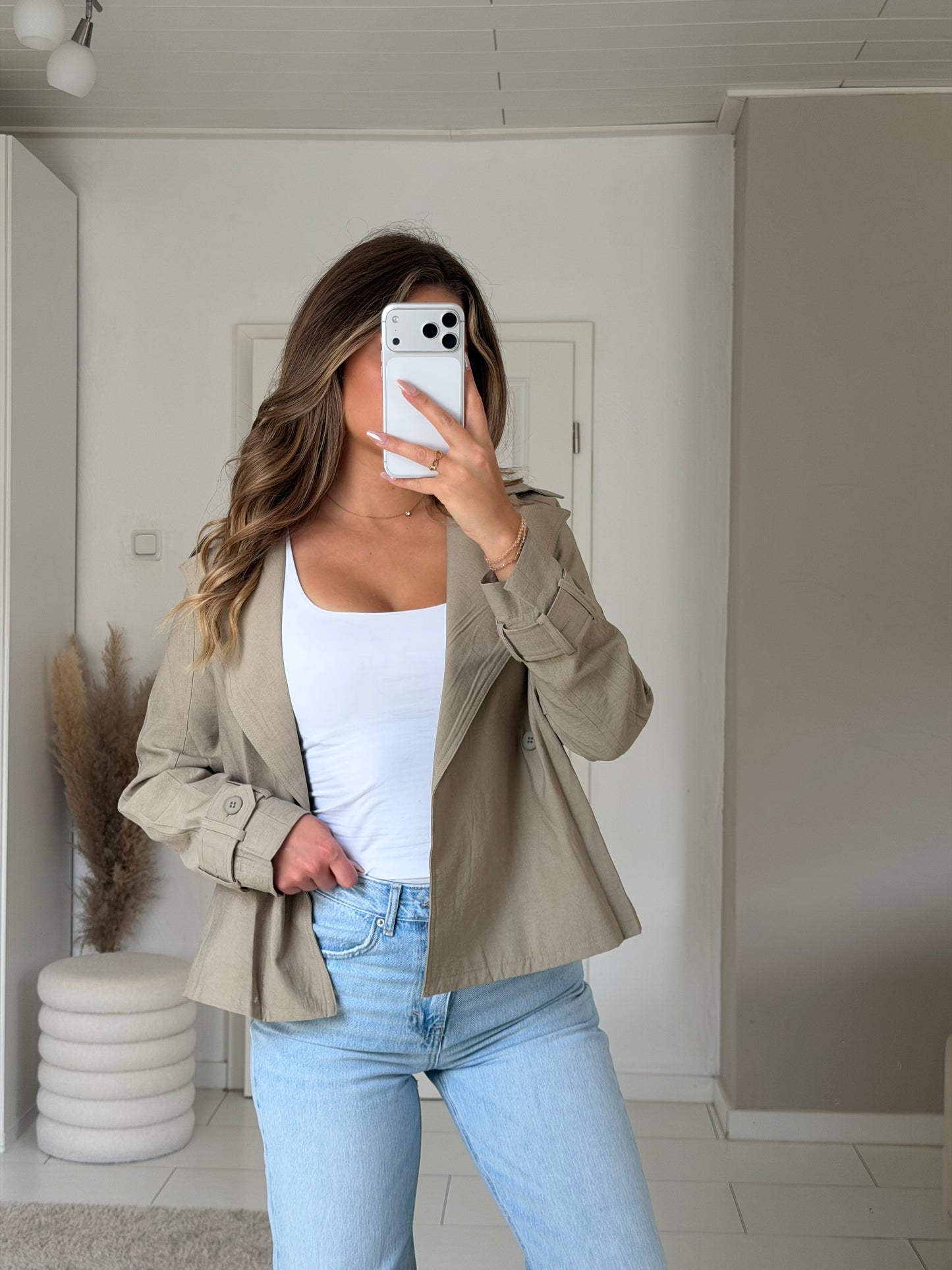 cropped Trenchcoat