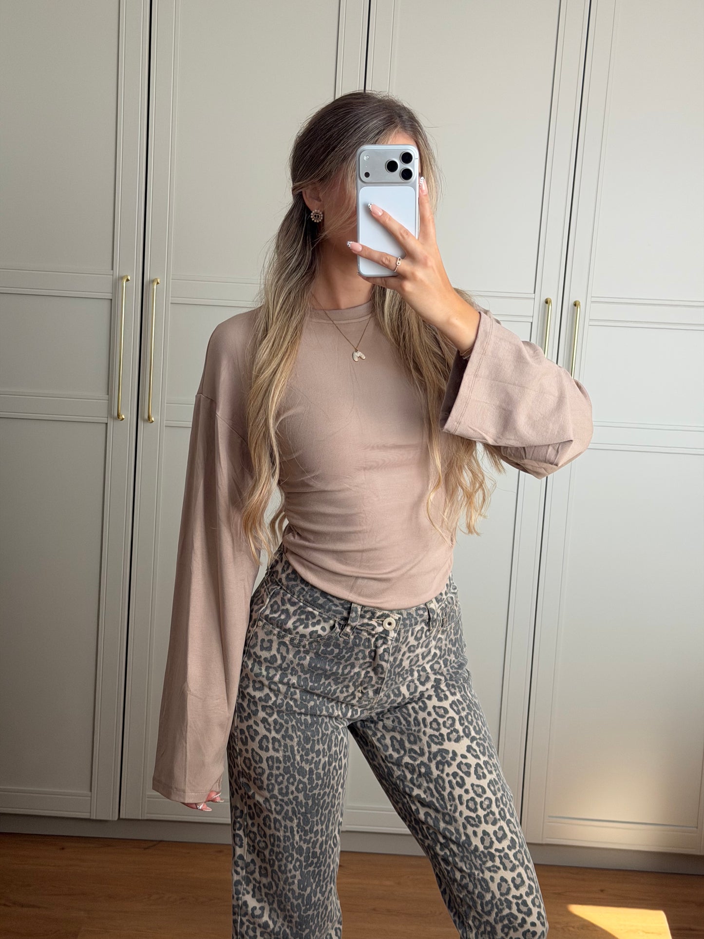 Flared Langarmshirt