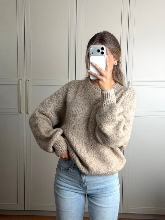 Maxine Strickpullover - taupe