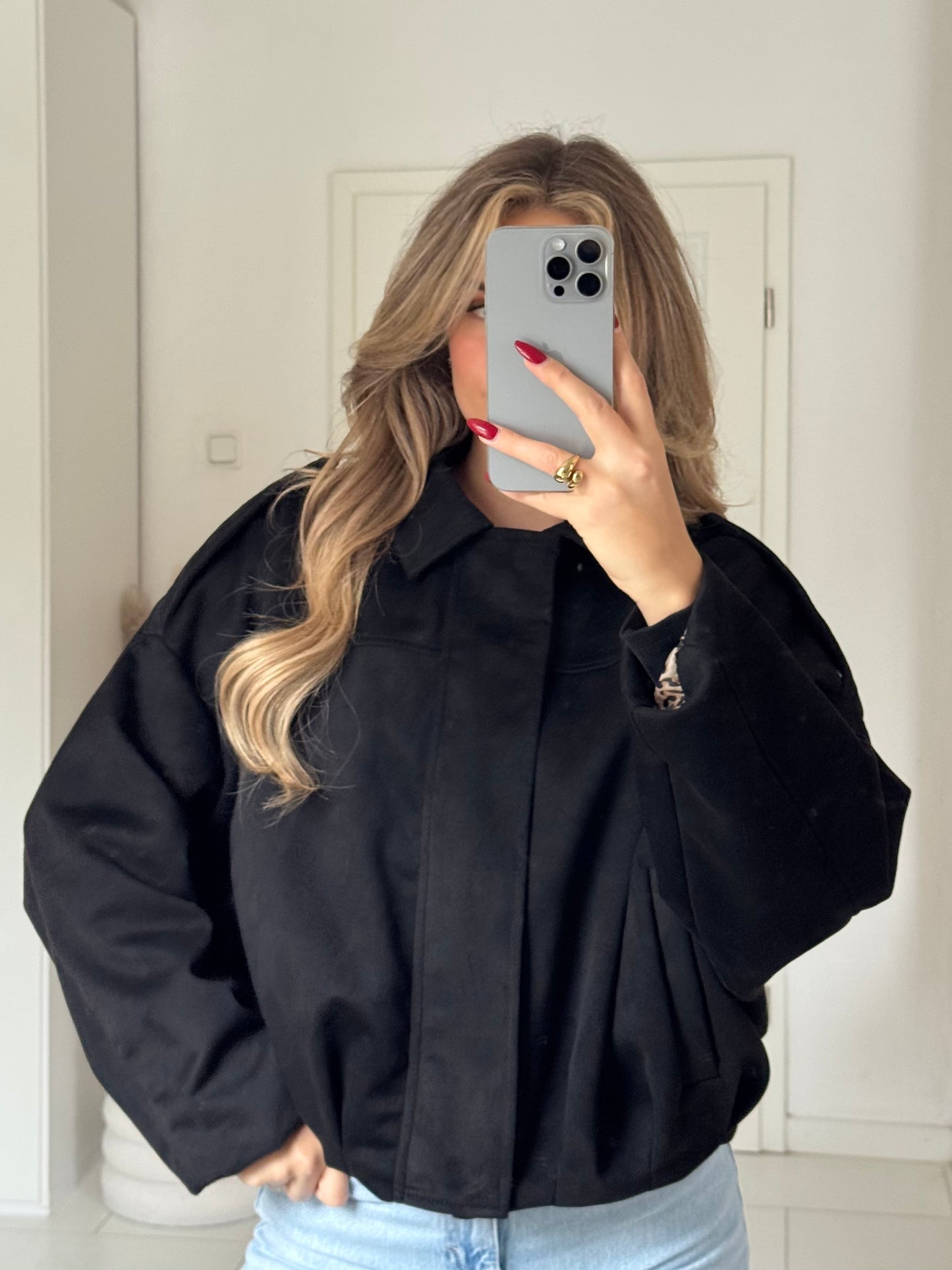 Wildlederoptik Jacke