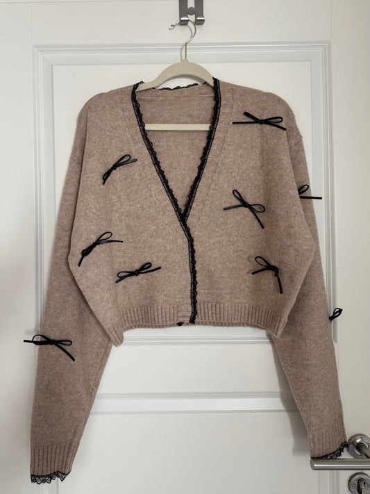 Sweet Bows Cardigan - beige