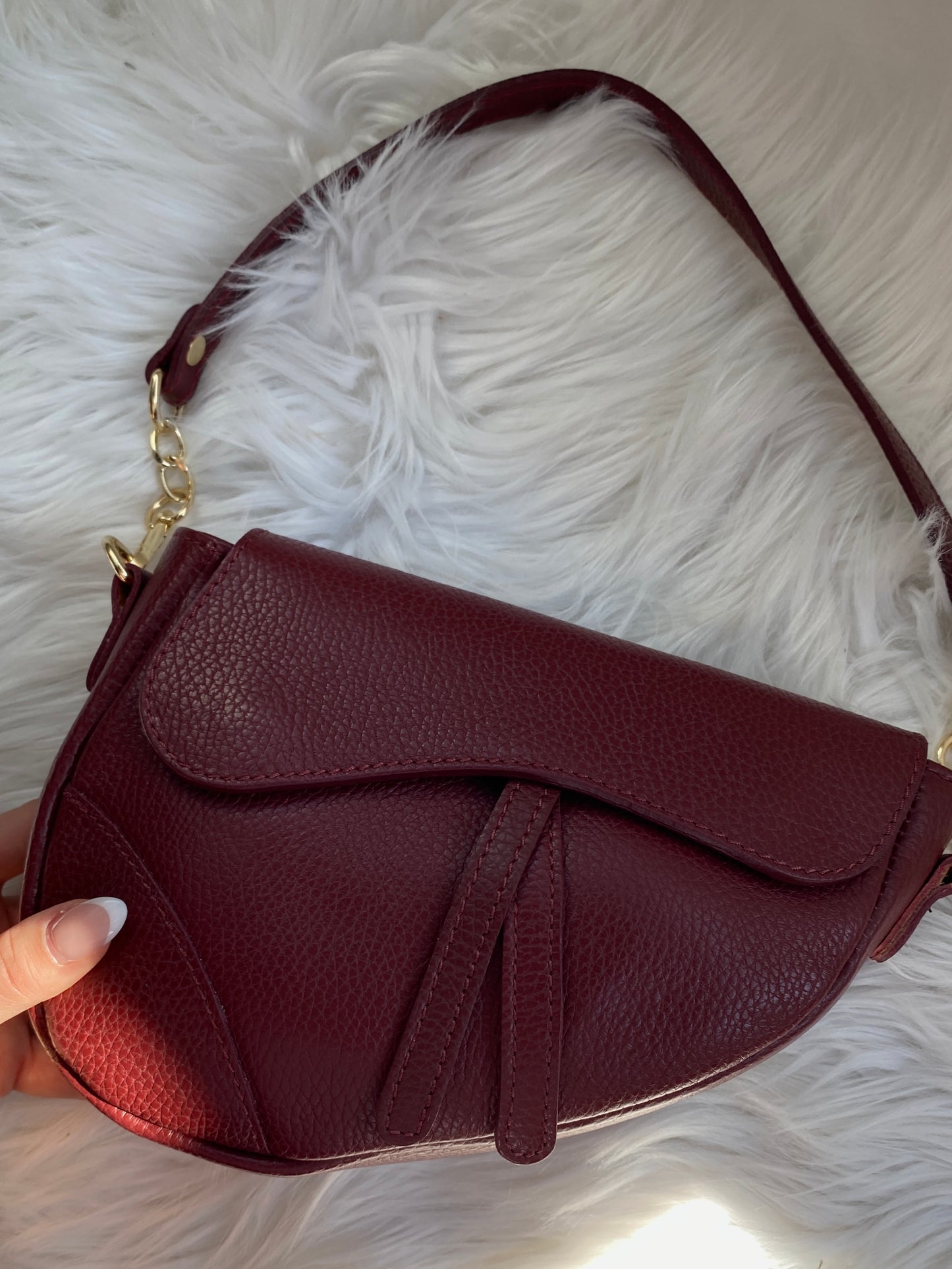 Saddle Bag mini - Burgundy