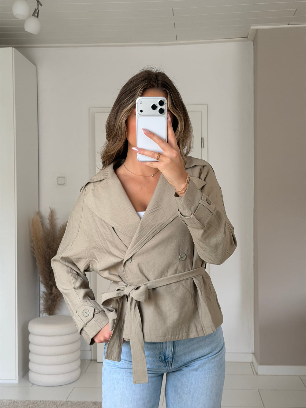 cropped Trenchcoat