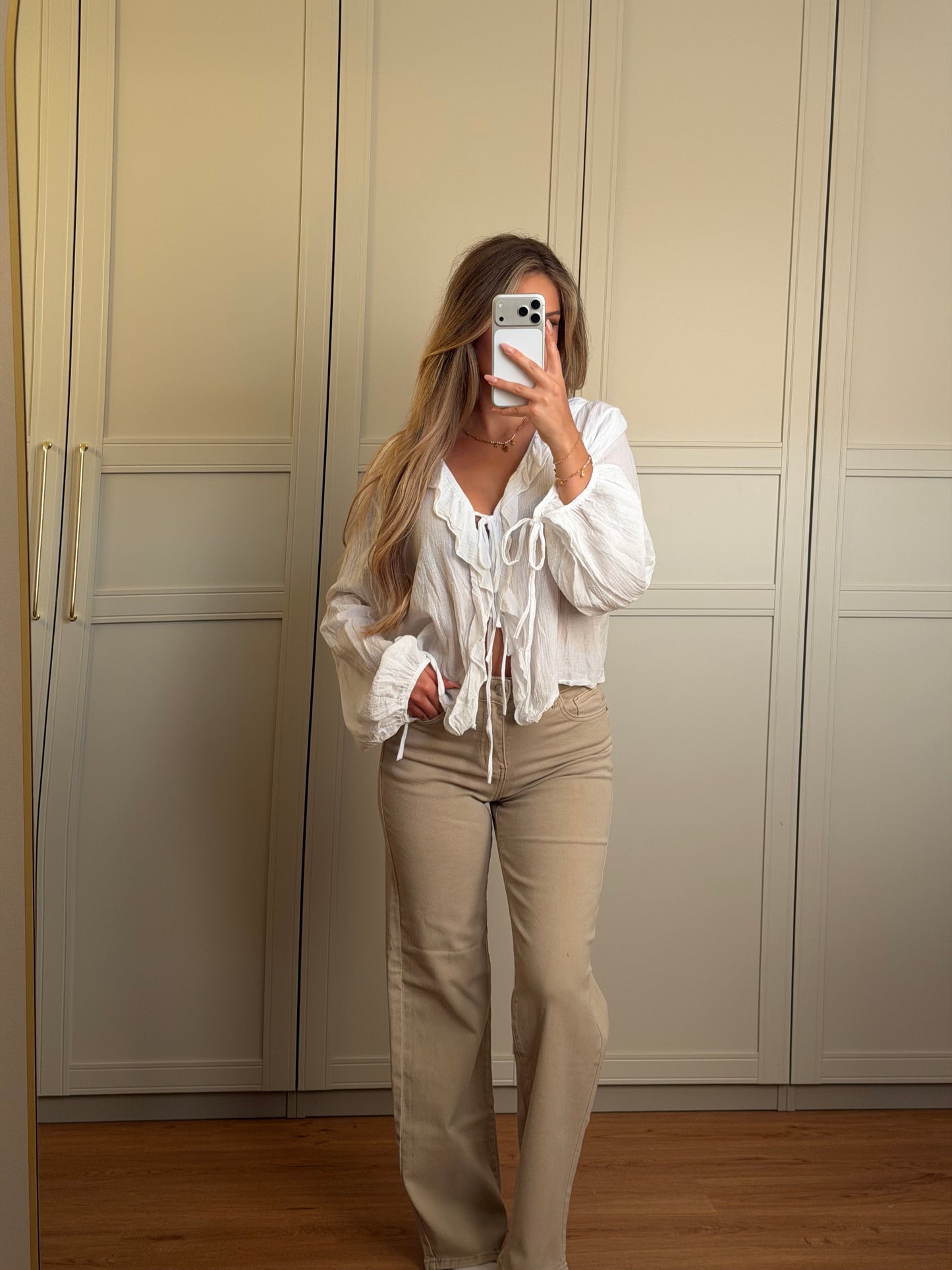 Straight leg Jeans Beige