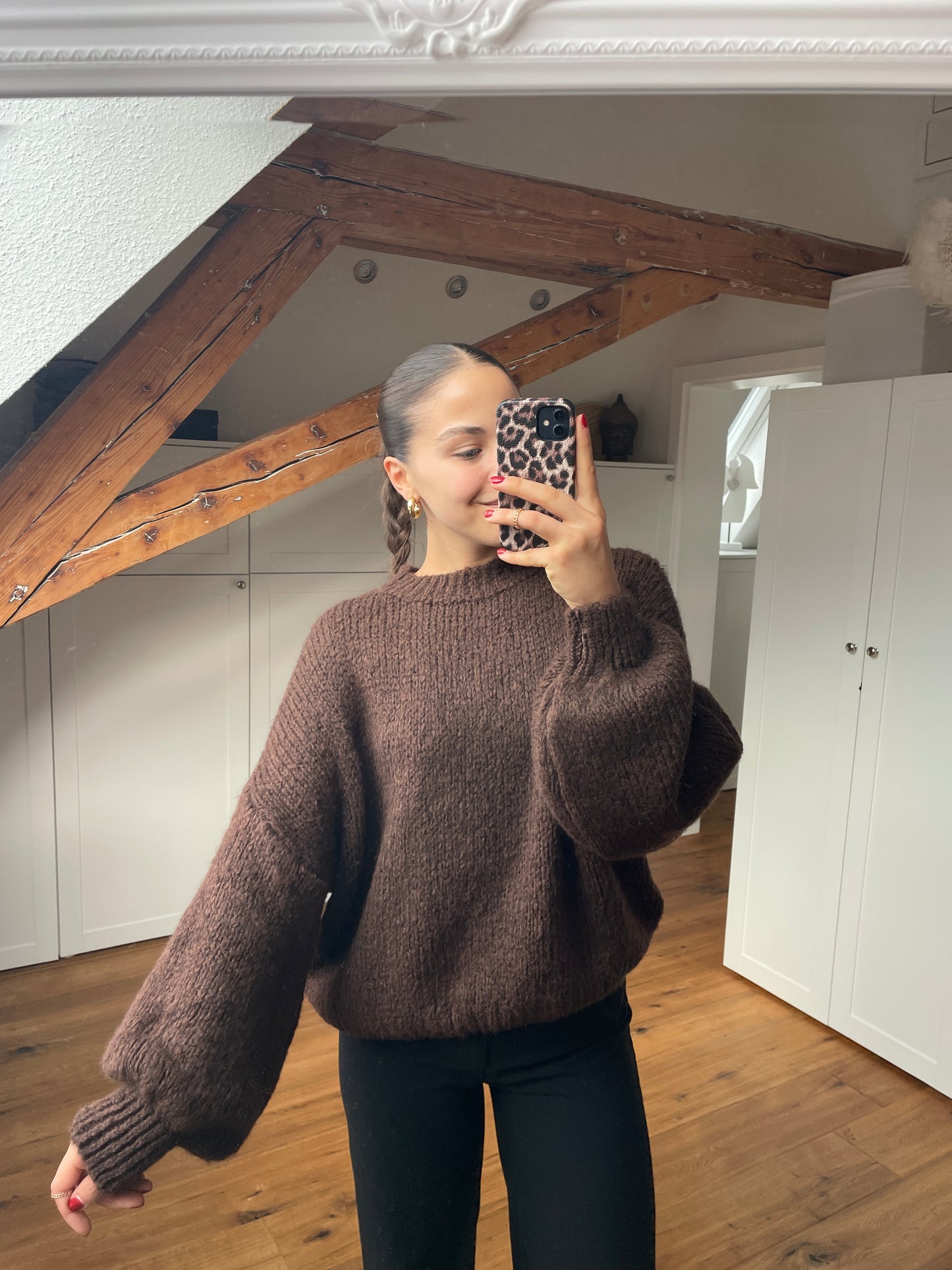 Maxine Strickpullover - Schoko