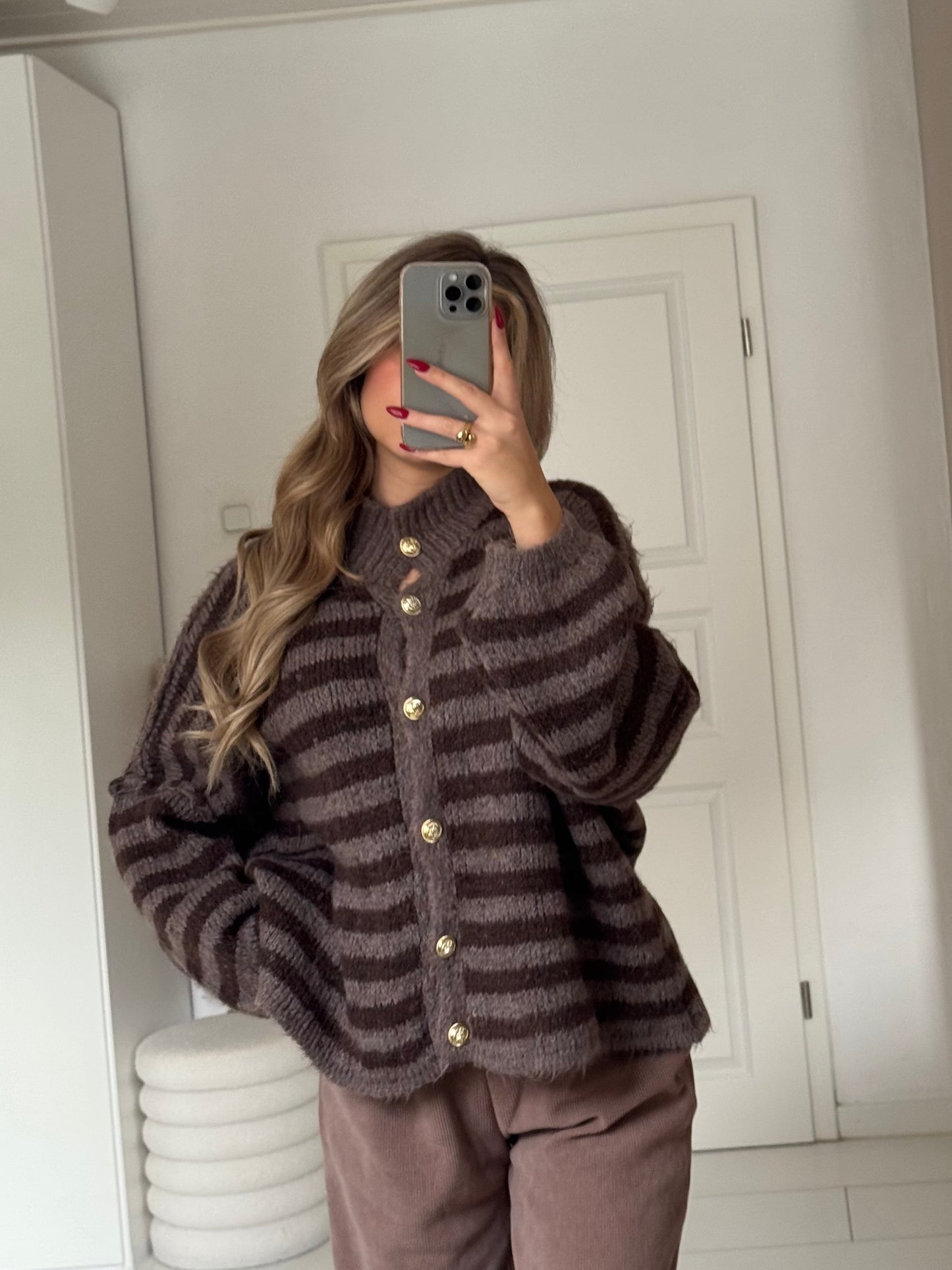 Cozy Stripe Cardigan