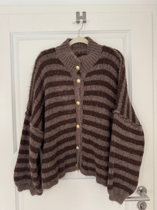 Cozy Stripe Cardigan