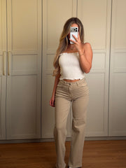 Straight leg Jeans Beige