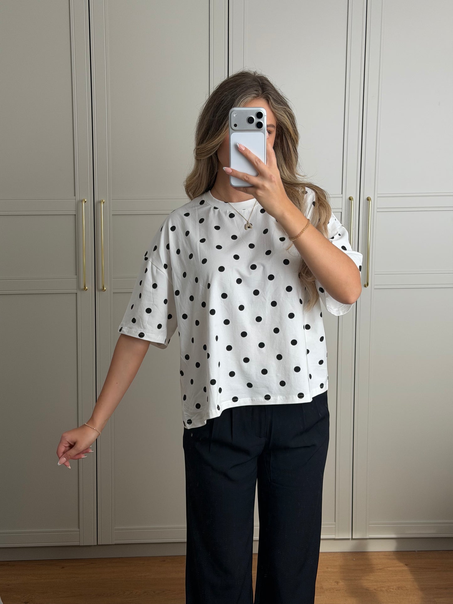 Punkte Oversized Shirt