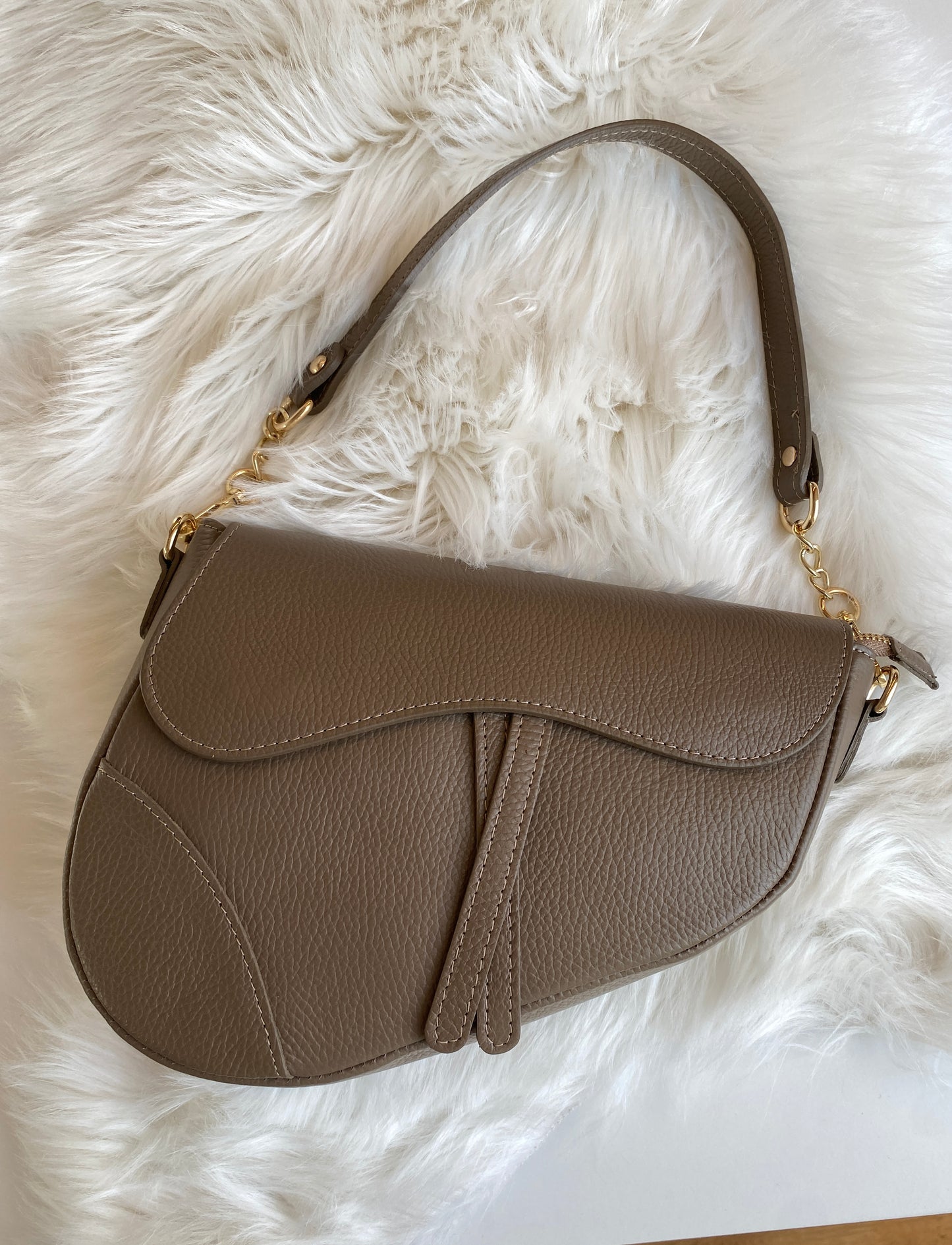 Saddle bag big - mocha