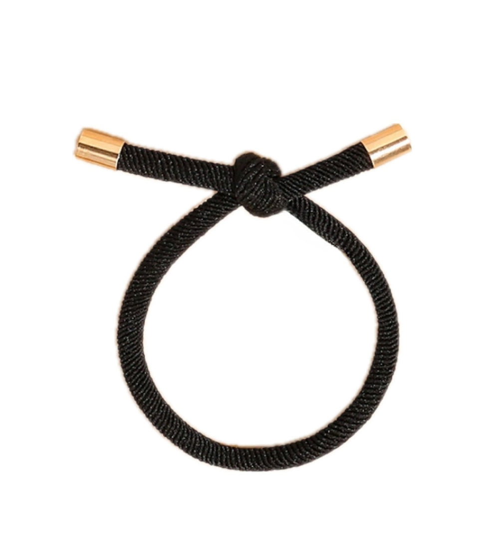 Haargummi Armband schwarz