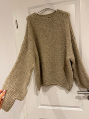 Maxine Strickpullover - taupe